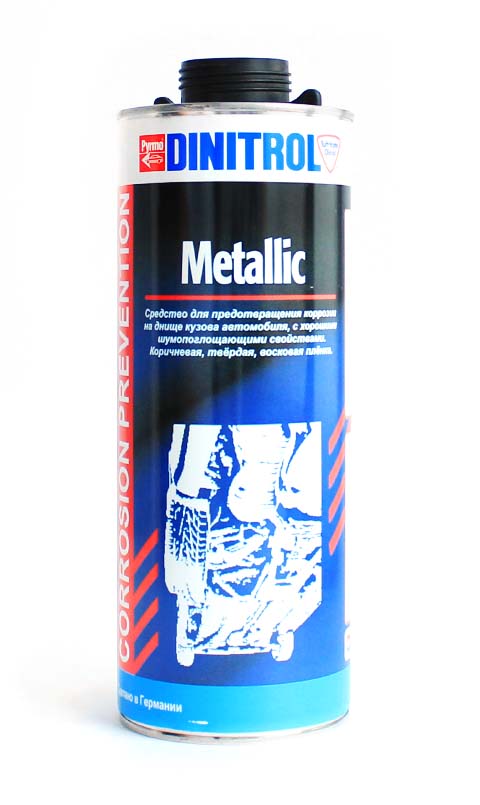  Антикор для арок и днища DINITROL METALLIC (1л Евробаллон)