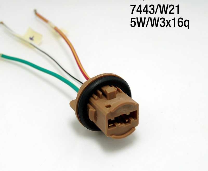 Разъем для лампы W21/5W,7443 цоколь W3x16q