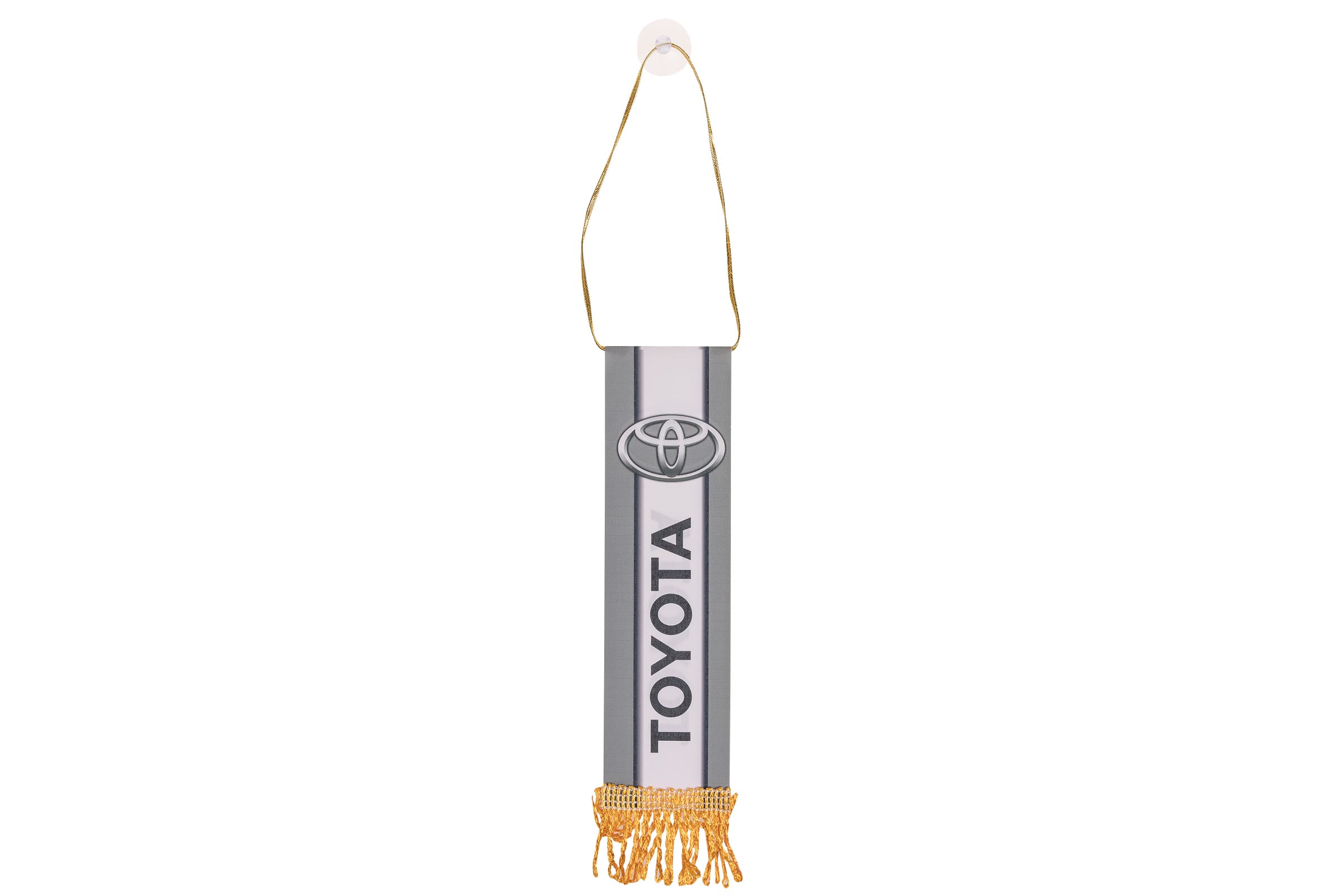  Вымпел прямоугольный "TOYOTA" (55х200) с бахромой, фон серый  (уп. 1 шт.) AUTOSTICKERS