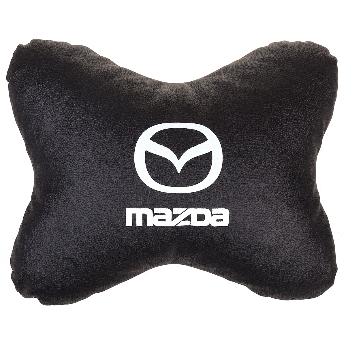  Подушка на подголовник SKYWAY кожа иск. Черная MAZDA