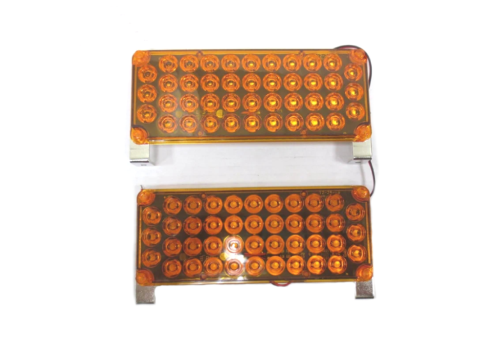  Маячок проблесковый светодиодный со стробоскопическим эффектом LED-18H 12-24V оранжевый