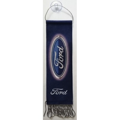  Вымпел прямоугольный "FORD" (55х200) с бахромой, фон серый  (уп. 1 шт.) AUTOSTICKERS