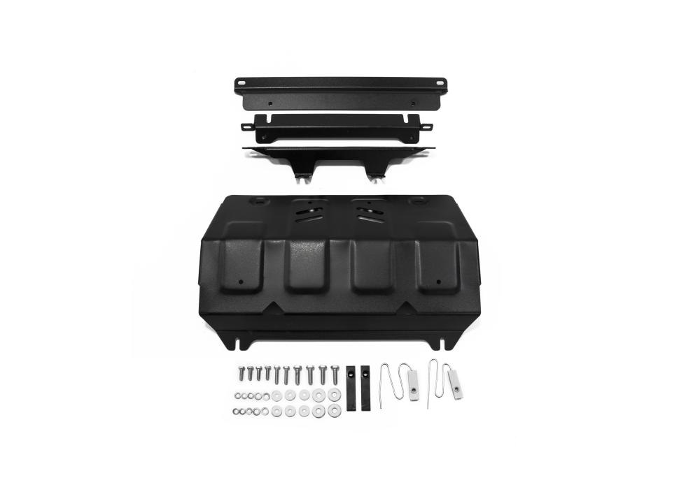 MITSUBISHI Защита картера и кпп Mitsubishi L200 2015-/Pajero Sport 2016- АвтоБРОНЯ только радиатора