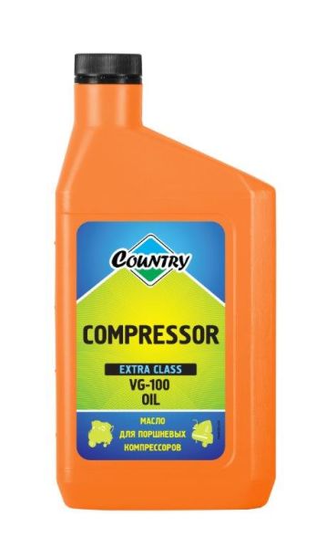  Масло компрессорное "Country" compressor vg 100 (1л) минеральное