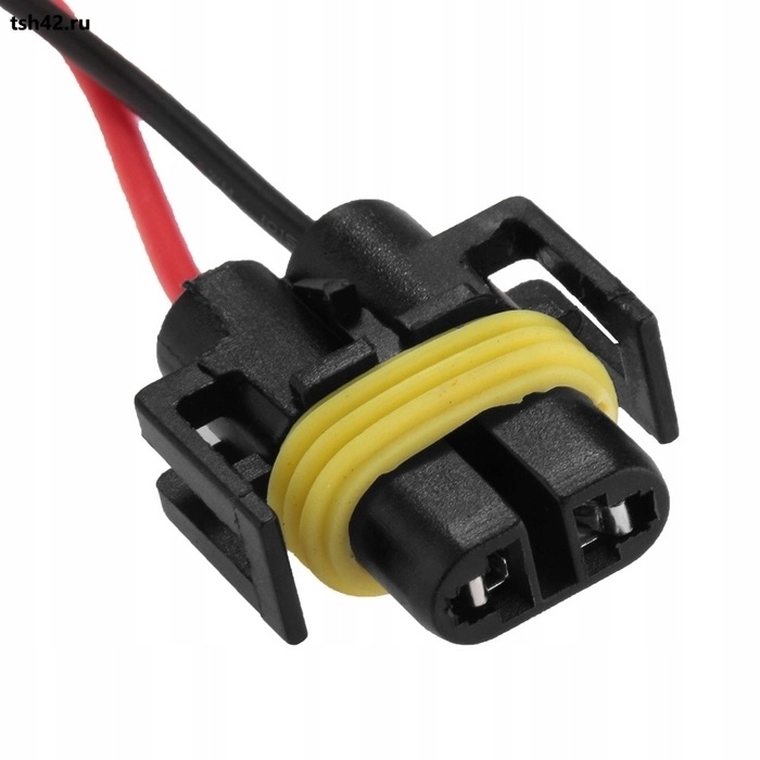 Разъем для лампы H8,H9,H11, 881 LONGTEK DC-H11-01 тип1 пластик/2 провода