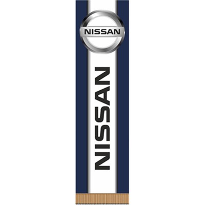  Вымпел прямоугольный "Nissan" (55х200) с бахромой, фон синий (уп. 1 шт.) AUTOSTICKERS