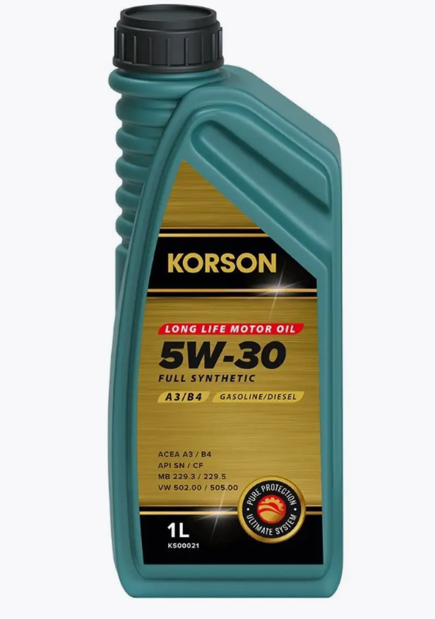  Масло моторное "Korson" sn/cf a3/b4 5w30 (1л) синтетика