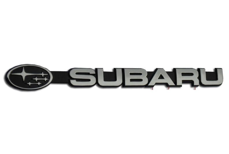  Шильдик металлопластик "SUBARU" + эмблема 175*15мм OR-SU-c