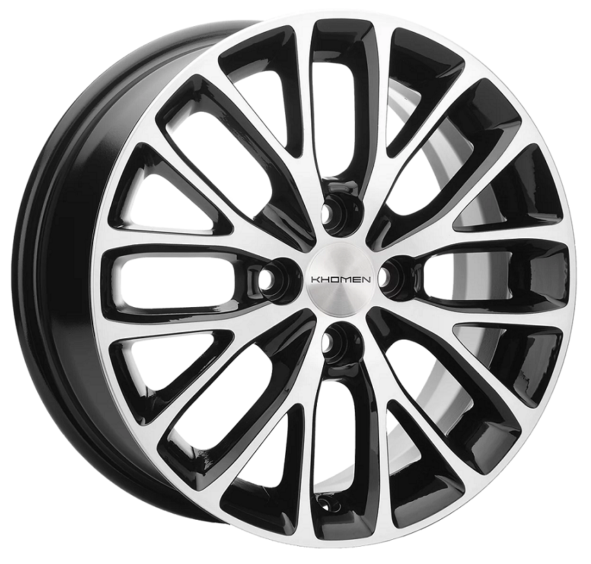 Диск/15-4*100/et37/dia60.1/6.0j/"Khomen Wheels KHW-1506"/(XRay)(Black-FP) — фото 1