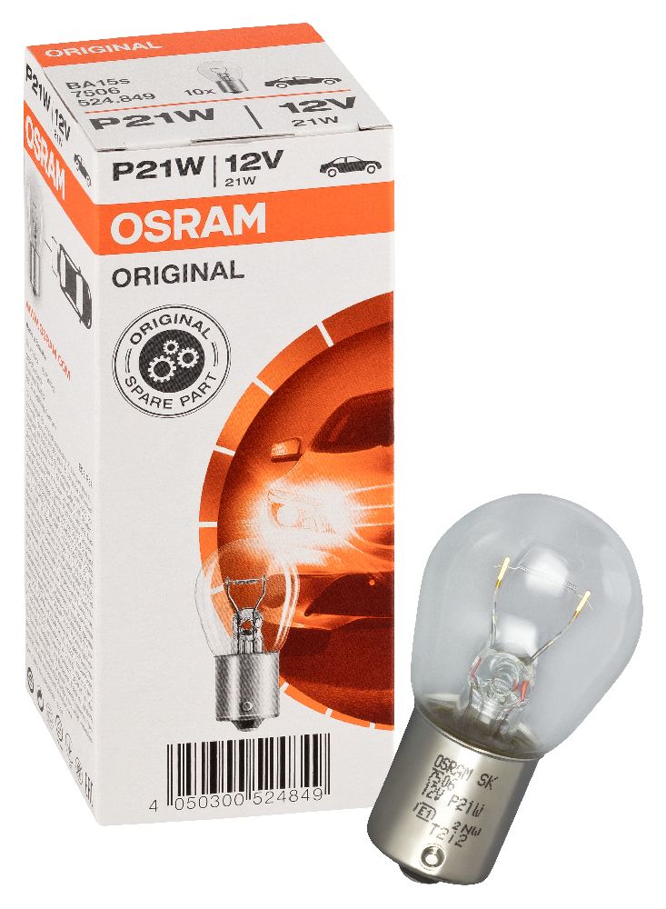  Автолампа BA15s "Osram" 12V 21W (7506)